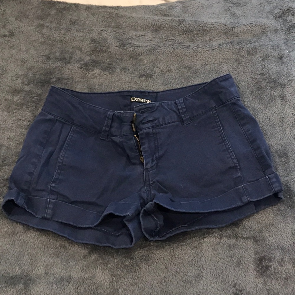Navy chino shorts